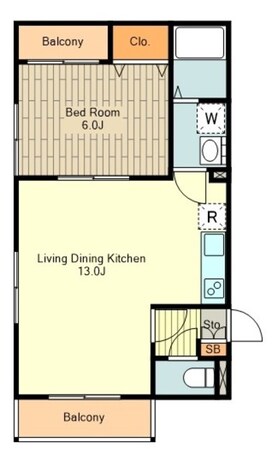 ドミール壱番館の物件間取画像